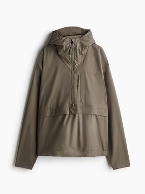 Lightweight Hooded Windbreaker Jacket - Olive